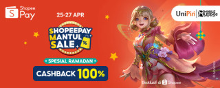 Rayakan ShopeePay Mantul Sale Bareng UniPin Dan Dapatkan Cashback 100% Max Rp 15.000!